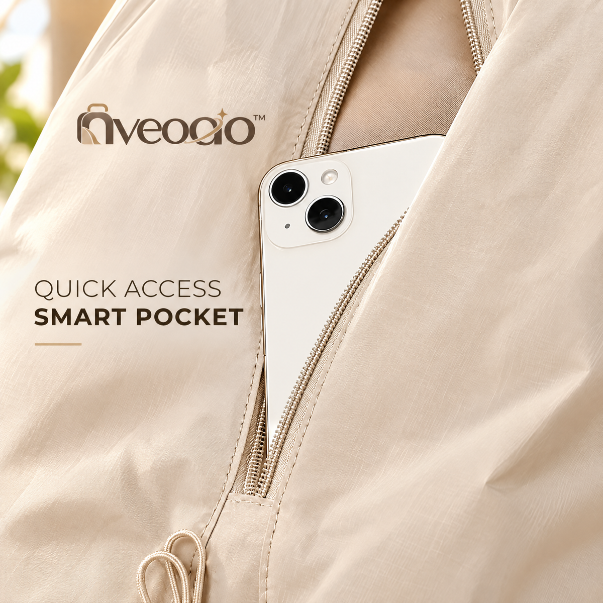 nveoao™ Minimalist Waterproof Casual Travel Backpack - Lightweight College Bookbag with Tablet Compartment & Anti-Theft Pocket for Women & Men, Daily Commuter Daypack